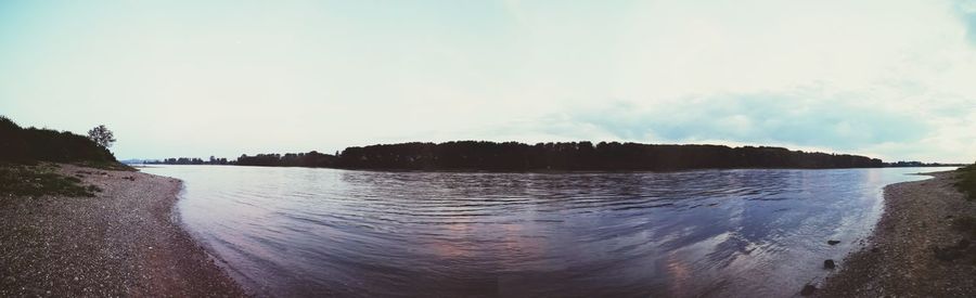 Panoramic view of beach against sky