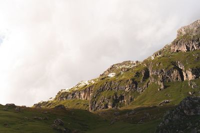 Scenic view of mountain against sky