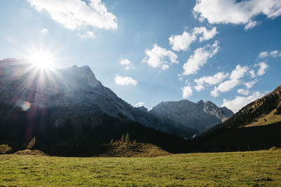 Scenic view of landscape against sky