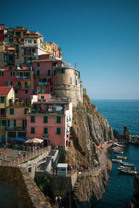 The village of manarola, cinque terre, liguria, italy