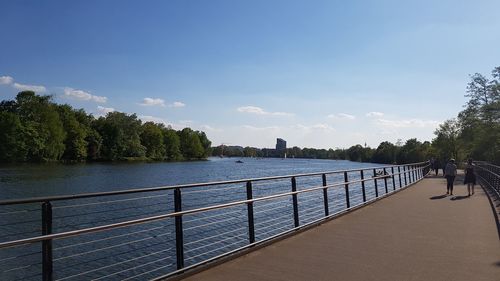 Scenic view of river against sky