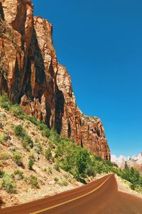 Scenic view of rock formation against sky