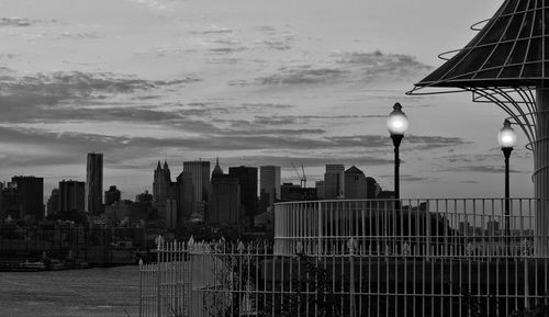 Modern cityscape against sky