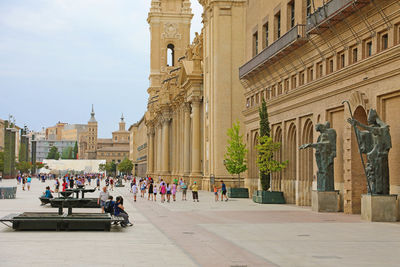 Group of people in historic building