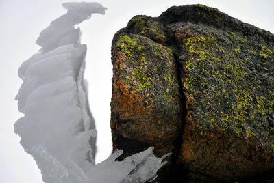 View of rocky mountain against sky