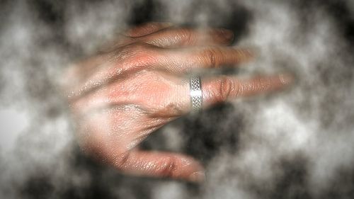 Close-up of woman hands