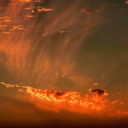 Scenic view of sky at night