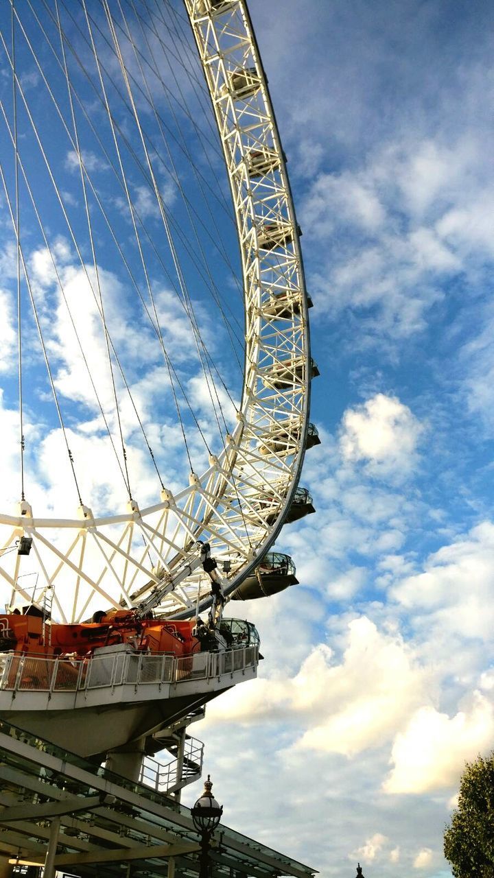 LOW ANGLE VIEW OF WHEEL AGAINST SKY