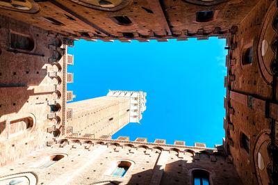 Low angle view of old ruins