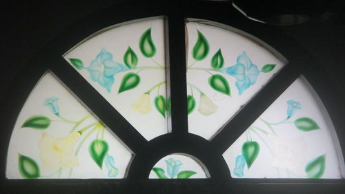 Close-up of carving on wall