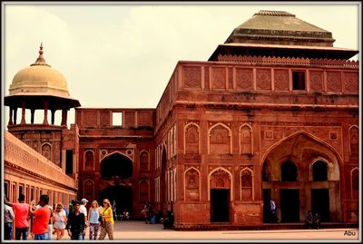 Low angle view of historical building