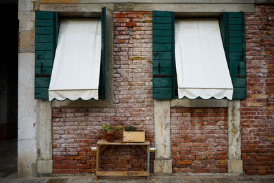 Exterior of old building in venice