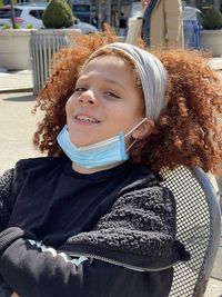 Portrait of a smiling young woman