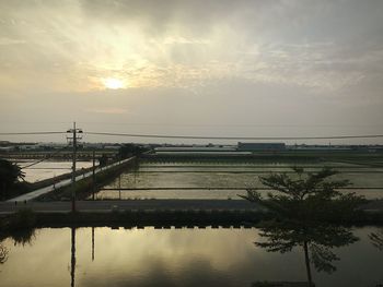 Reflection of clouds in water