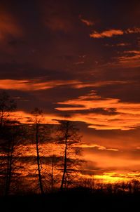 Scenic view of landscape at sunset