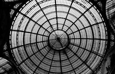 Low angle view of skylight