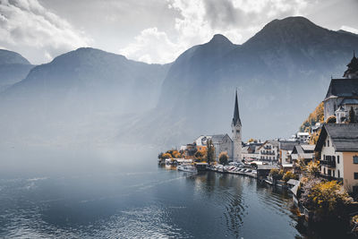 Hallstatt is a great village in the austrian alps 