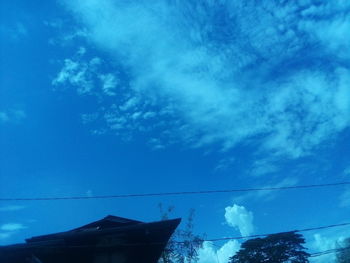 Low angle view of house against sky