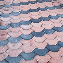 Full frame shot of cobblestone street