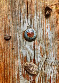 Full frame shot of rusty metal door