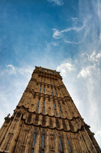 Low angle view of historical building against sky