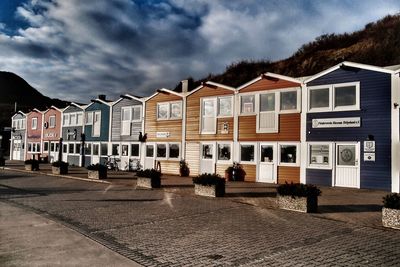 Houses against sky