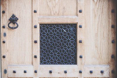 Full frame shot of wooden door