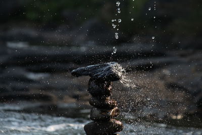 Close up -black rocks