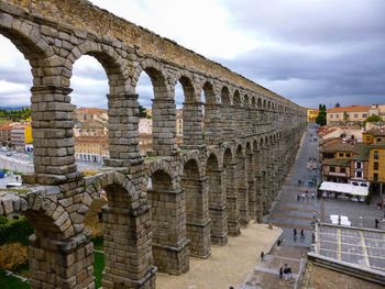 View of historic building against cloudy sky