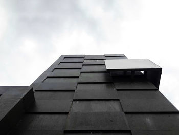 Low angle view of modern building against sky