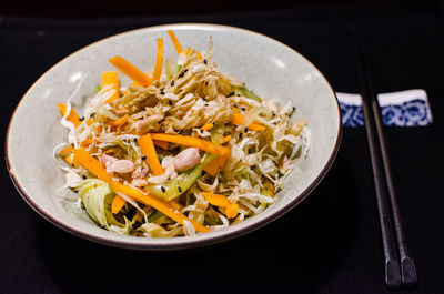 Close-up of food in plate