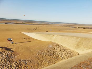 Scenic view of desert against sky