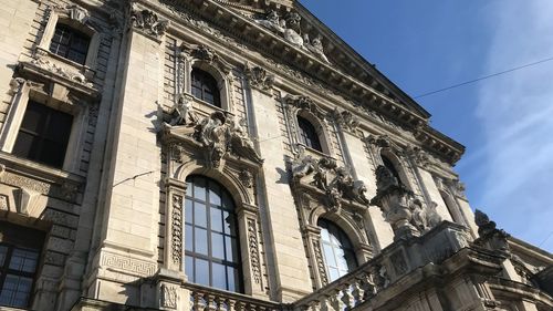 Low angle view of historical building against sky