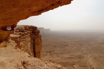 Rock formations at seaside