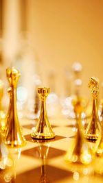 Close-up of illuminated lamp