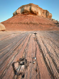 Rock formations in desert