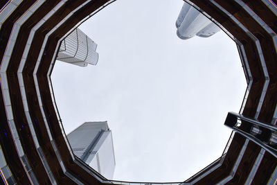 Low angle view of buildings against sky