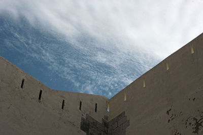 Low angle view of building against sky