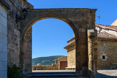 Scenic view of medieval village of frias in burgos