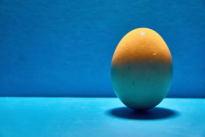 Close-up of lemon on table