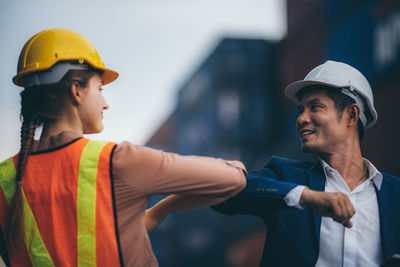 Mid adult man working