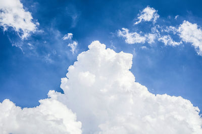 Low angle view of clouds in sky