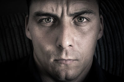 Close-up portrait of man