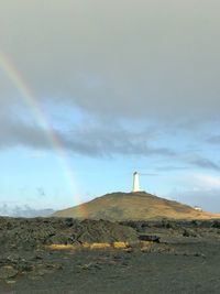 View of building against cloudy sky