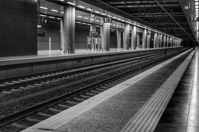 Railroad station platform