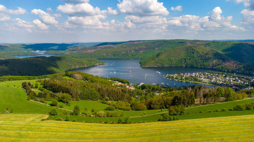 Scenic view of landscape against sky