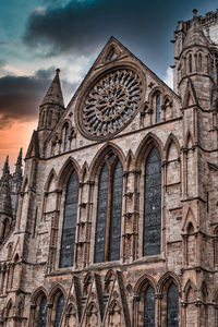 Low angle view of building against sky