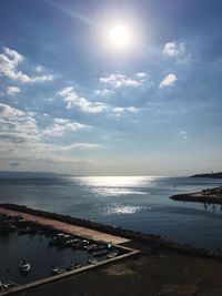 Scenic view of sea against sky