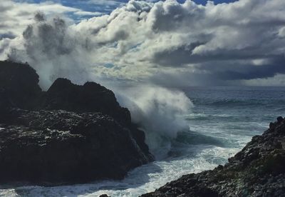 Scenic view of sea against sky