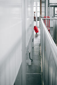 Staircase in corridor of building